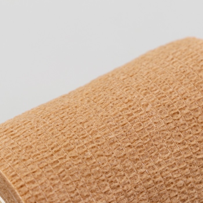 Бинт самофиксирующийся с горькой пропиткой, 7,5 см, макс. растяжимость 4,5 м, бежевый Бинт самофиксирующийся с горькой пропиткой, 7,5 см, макс. растяжимость 4,5 м, бежевый