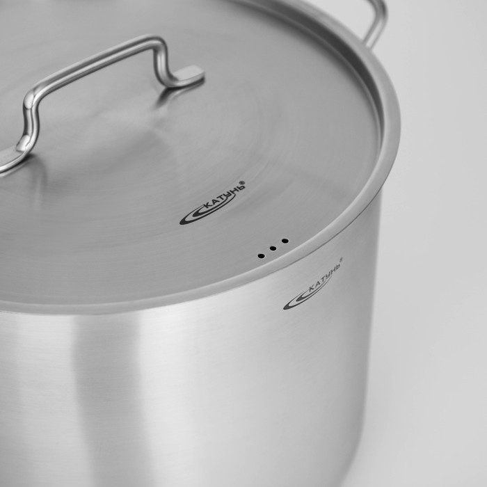 Кастрюля «Общепит», 15 л, d=30 см, h=22 см, капсульное дно, индукция Кастрюля «Общепит», 15 л, d=30 см, h=22 см, капсульное дно, индукция