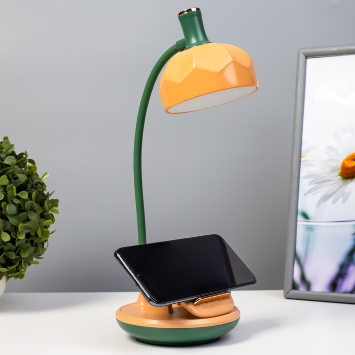 Настольная лампа Эдельс LED 3Вт 3000-6000К USB АКБ желтый 12,5х12,5х39,5 см RISALUX