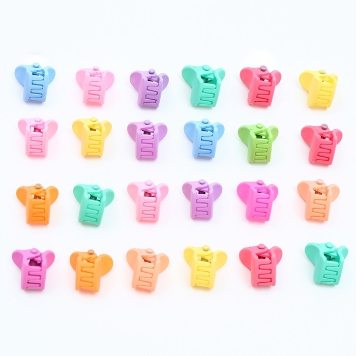 Краб для волос «Мамина бусинка», 24 шт.,1 х 1,5 х 1,5 см Краб для волос «Мамина бусинка», 24 шт.,1 х 1,5 х 1,5 см