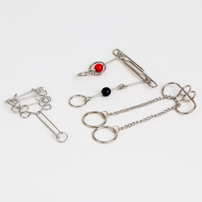 Металлические головоломки "Дакер", 3 штуки