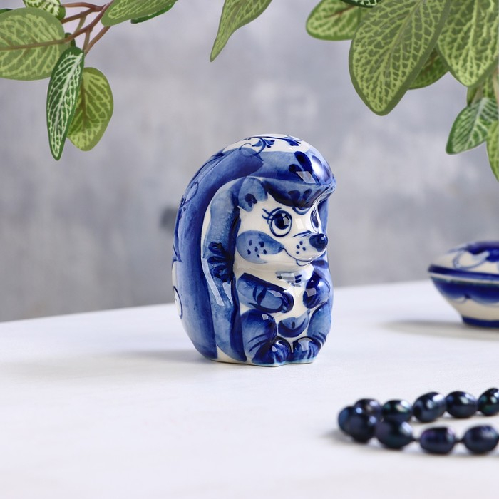 Сувенир «Еж», 9 см, гжель Сувенир «Еж», 9 см, гжель