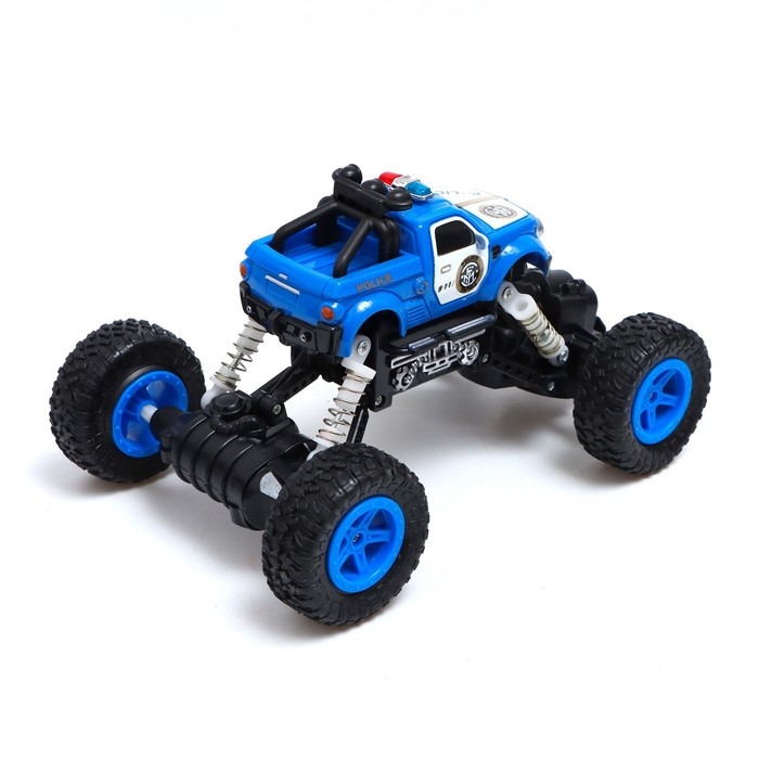 Джип радиоуправляемый «Полиция», работает от аккумулятора, цвет синий Джип радиоуправляемый «Полиция», работает от аккумулятора, цвет синий