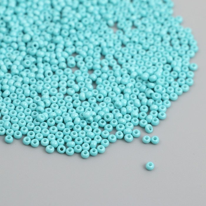 Бисер стекло 12/0  Бисер стекло 12/0 "Аквамарин" ровный №703 450 гр