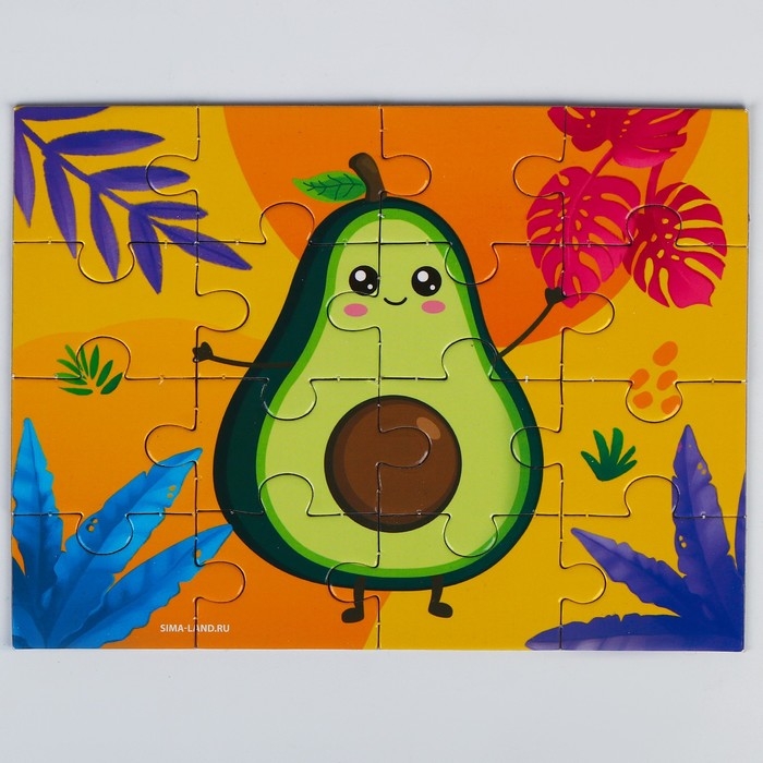 Пазлы с мягкой игрушкой &laquo;Авокадо&raquo;