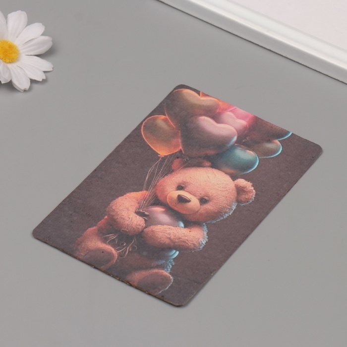 Растущая открытка Растущая открытка "Мишка" 10*15 см