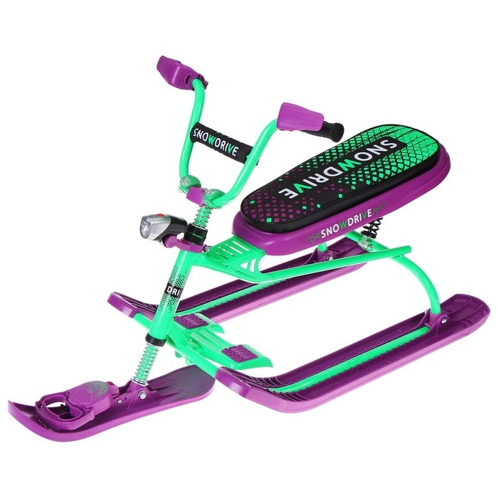 Снегокат Nika Snowdrive Neon, СНД3N/G, цвет неон/фиолетовый Снегокат Nika Snowdrive Neon, СНД3N/G, цвет неон/фиолетовый