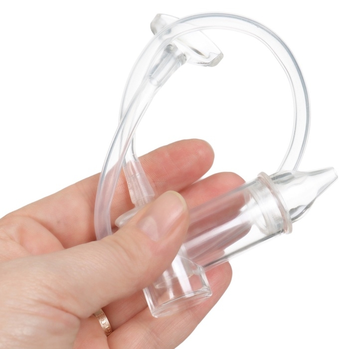 Детский назальный аспиратор с отводной трубкой, прозрачный Детский назальный аспиратор с отводной трубкой, прозрачный