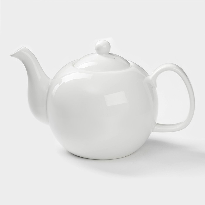 Чайник фарфоровый заварочный Wilmax Olivia «Классика», 1,75 л, цвет белый Чайник фарфоровый заварочный Wilmax Olivia «Классика», 1,75 л, цвет белый