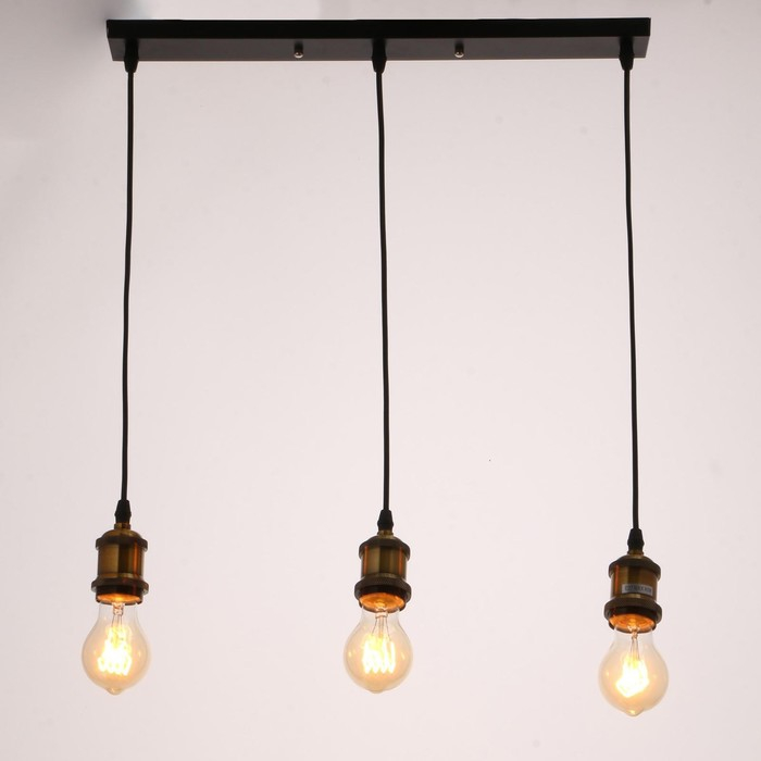 Светильник BayerLux 40390/3 E27 40Вт черный-бронза 50х6х7-107 см