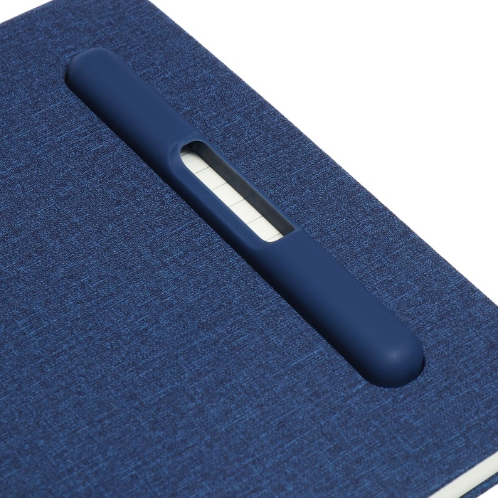 Ежедневник недатированный A5, 96л, лин, держатель для телефона/планшета/ручки, Синий Ежедневник недатированный A5, 96л, лин, держатель для телефона/планшета/ручки, Синий