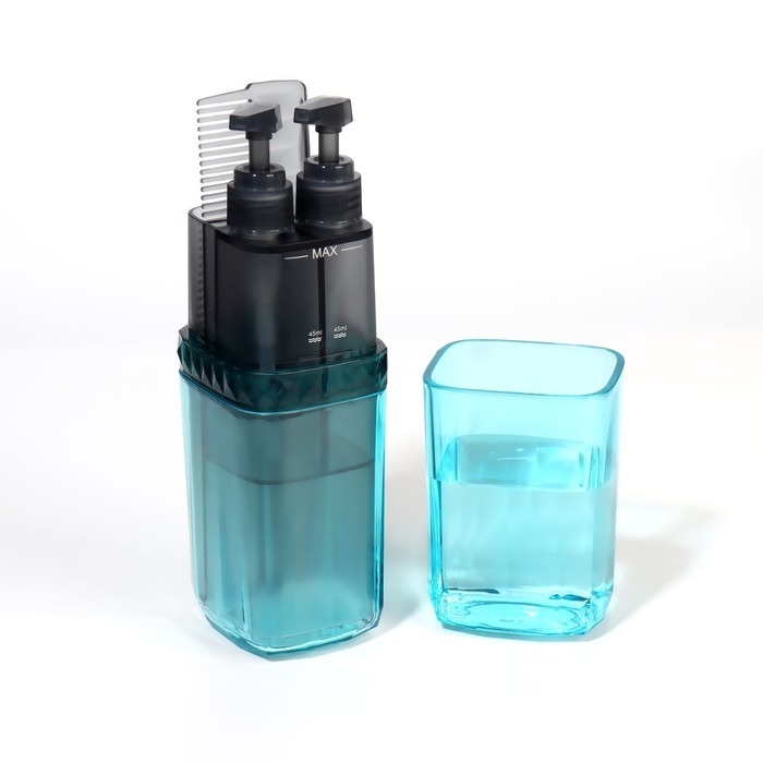 Набор дорожный, 5 предметов, в футляре, цвет МИКС Набор дорожный, 5 предметов, в футляре, цвет МИКС