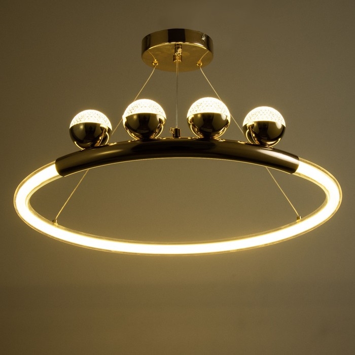 Светильник Светильник "Рони" LED 85Вт золото 50х50х9-100 см BayerLux