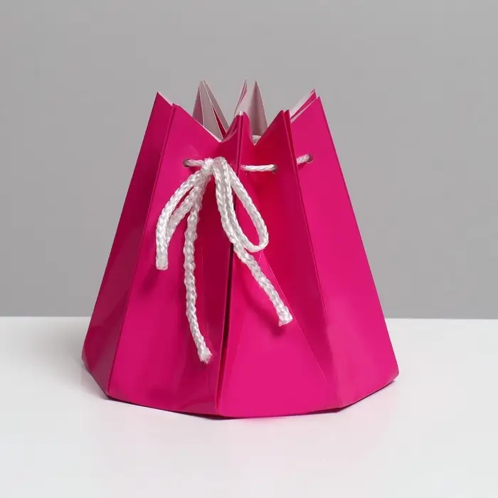 Аквабокс коробка для цветов, розовый, 16&times;16 см