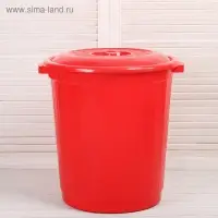 Бак пищевой, 50 л, с крышкой, цвет МИКС