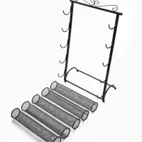 Подставка для часов, браслетов QF, 5 роликов, 32&times;16&times;53 см, чёрная