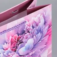 Пакет подарочный ламинированный "С пожеланием счастья" 26 х 12 х 32 см