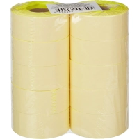 Этикет-лента 29х28желтая пр 700 шт/рул10рул/уп
