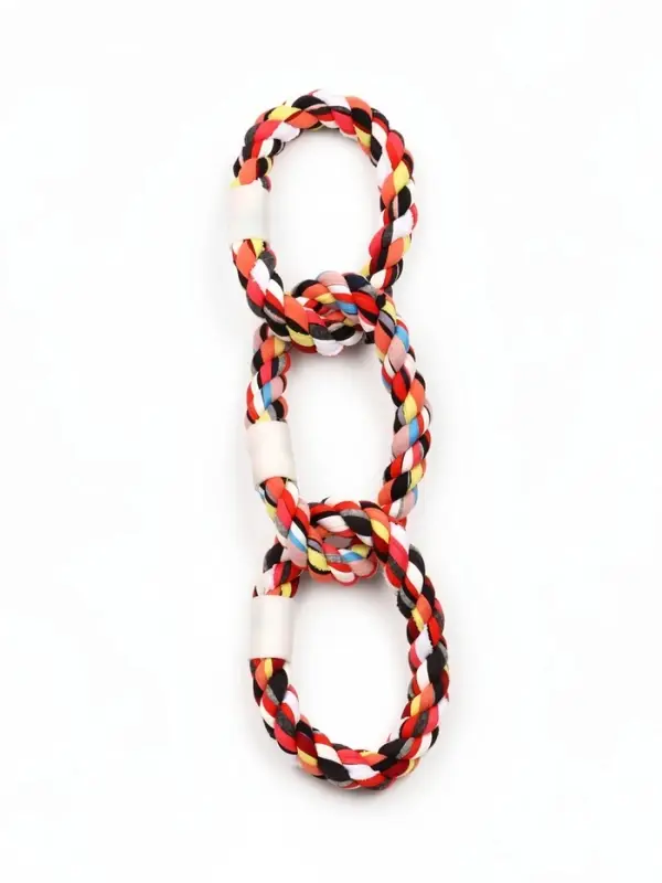 Игрушка для собак канатная &laquo;3 кольца&raquo;, тренировочная, до 36 см, до 120 г