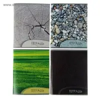 Тетрадь 96 листов в клетку, Calligrata &laquo;Текстура 2&raquo;, МИКС