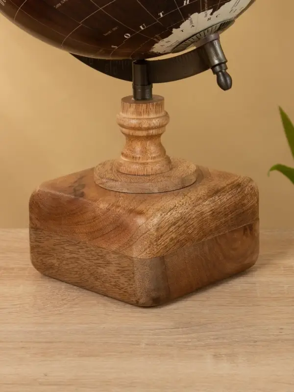 Глобус сувенирный 23х20х35 см, подставка дерево