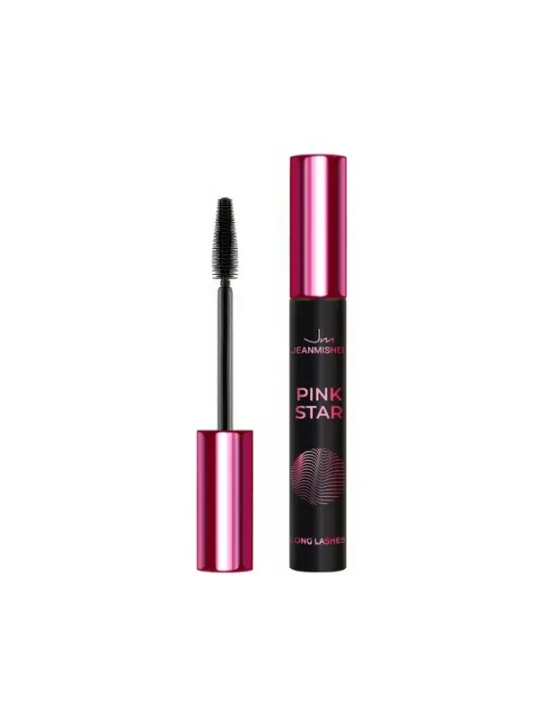 Тушь для ресниц PINK STAR силиконовая кисть, эффект удлинения, 10 мл
