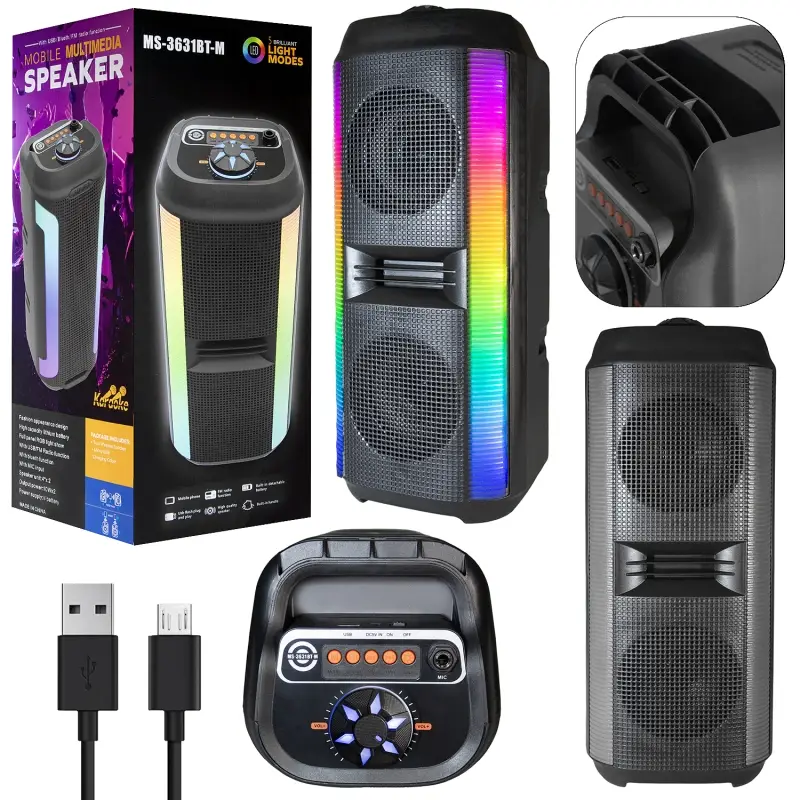 Портативная беспроводная колонка MS-3631BT-M (12шт/кор)