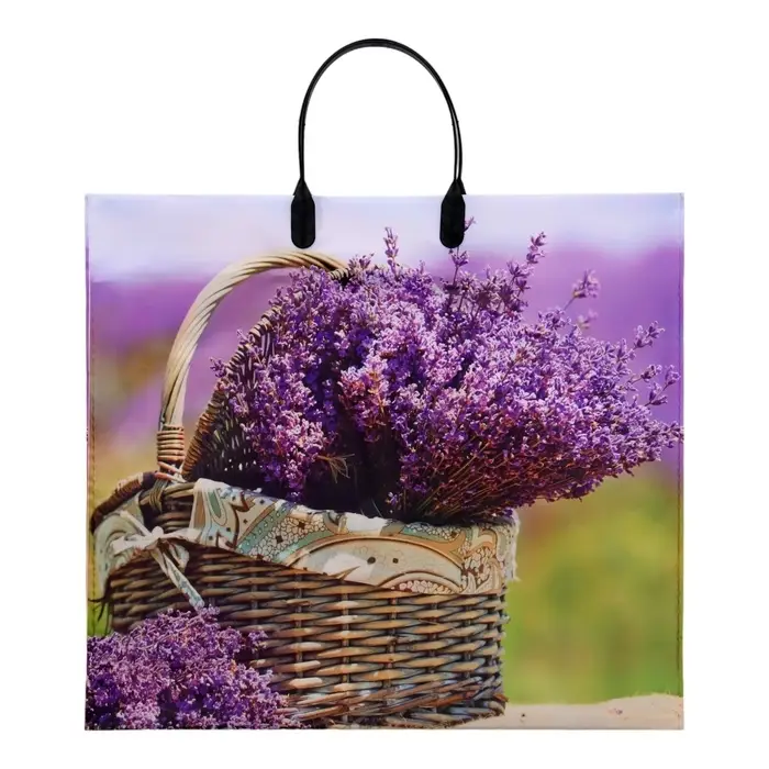 Пакет Пакет "Корзинка нежности", полиэтиленовый с пластиковой ручкой, 38х34 см, 90 мкм