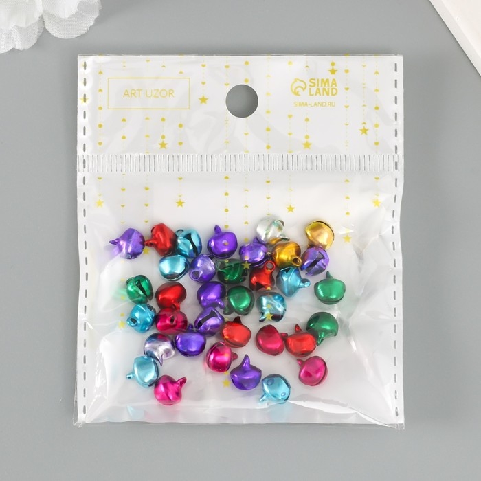 Набор декора для творчества Набор декора для творчества "Колокольчики цветные" d=0,8 см набор 35 шт