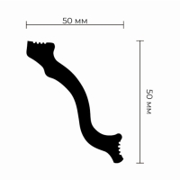 Плинтус потолочный М-50 50х50х2000мм