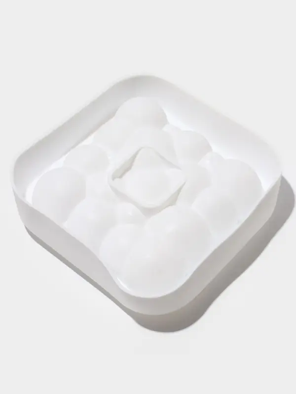 Форма для муссовых десертов и выпечки KONFINETTA &laquo;Воздушные пузыри&raquo;, силикон, 20&times;5.5 см, белая