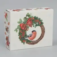 Коробка складная «Снегирь», 20 х 17 х 6 см