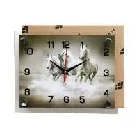 Часы настенные, интерьерные &laquo;Тройка лошадей&raquo;, бесшумные, 20&times;26 см