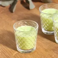 Ароматическая свеча в стакане, набор 3 шт., по 50 мл, 10 ч, 32 г, лайм-мята