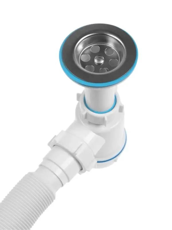 Сифон для мойки ZEIN, 1 1/2&rsquo;&rsquo;, с гибкой трубой 40*50мм, литой выпуск