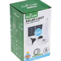 Фонарь кемпинговый аккумуляторный, 2 шт., 10 Вт и 2 Вт, 1800 мАч, IP64, солнечная батарея