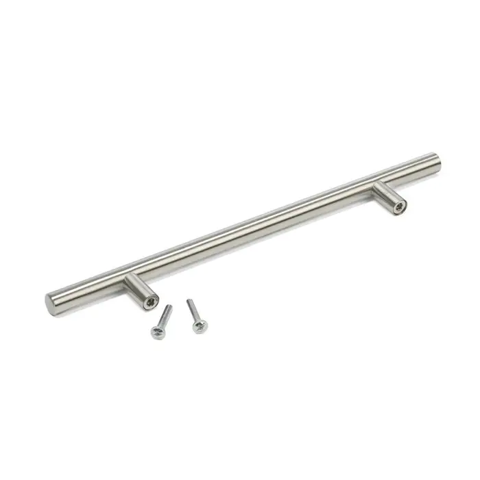 Ручка рейлинг ТУНДРА, нерж. сталь, d=12 мм, м/о 160 мм, цвет никель, фасовка 500 шт.