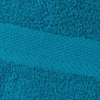 Набор полотенец махровых бордюр 440 г/м2, 50х90 бирюзовый, 10шт