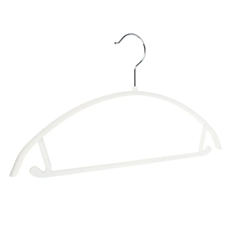 Вешалка для одежды тм VETTA, 40х21,5х1 см, пластик с покрытием софт тач, цвет белый