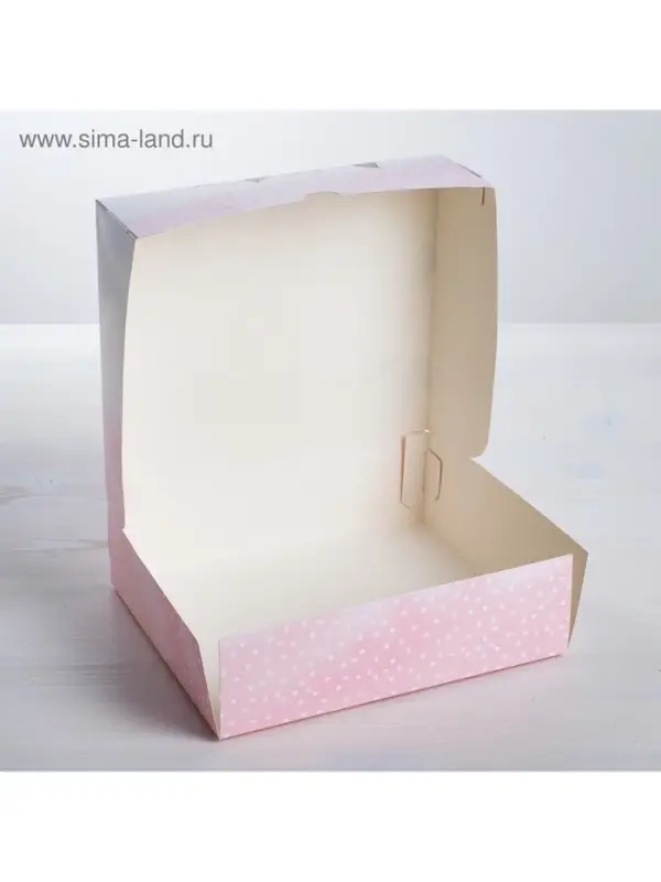 Кондитерская упаковка, коробка &laquo;С любовью&raquo; 17&times;20&times;6 см