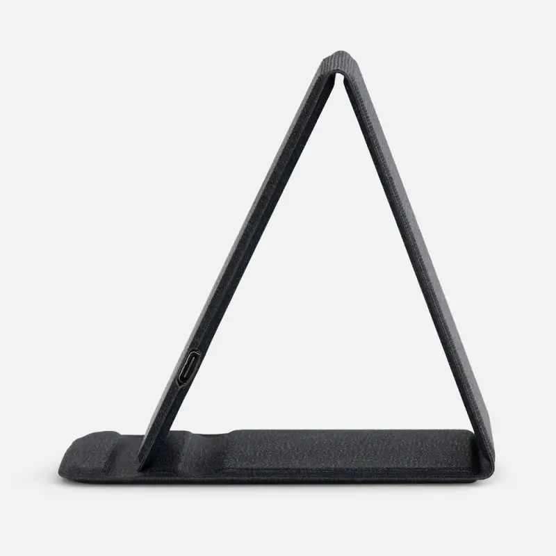 Подставка для смартфона с беспроводной зарядкой Kickstand, серая Подставка для смартфона с беспроводной зарядкой Kickstand, серая