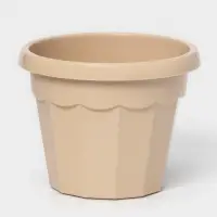 Горшок для цветов с поддоном Доляна «Эрика», 0,7 л, цвет пудровый Горшок для цветов с поддоном Доляна «Эрика», 0,7 л, цвет пудровый