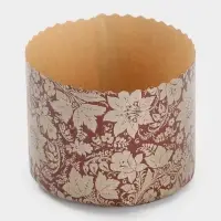 Набор бумажных форм для кулича "Узоры", 110х85 мм, 10 шт