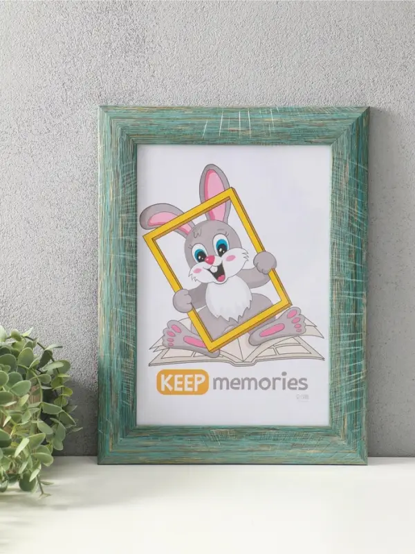 Фоторамка для фото 21&times;30 см Keep memories Luxe Elegance, с ножкой, пластик, морской, (пластиковый экран)