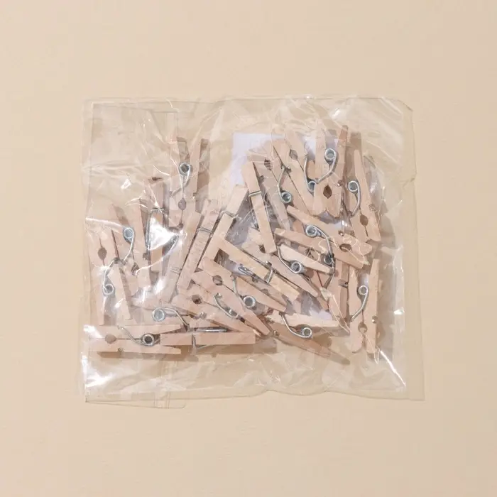 Прищепки Доляна, деревянные, 2.5&times;0.7 см, 24 шт.
