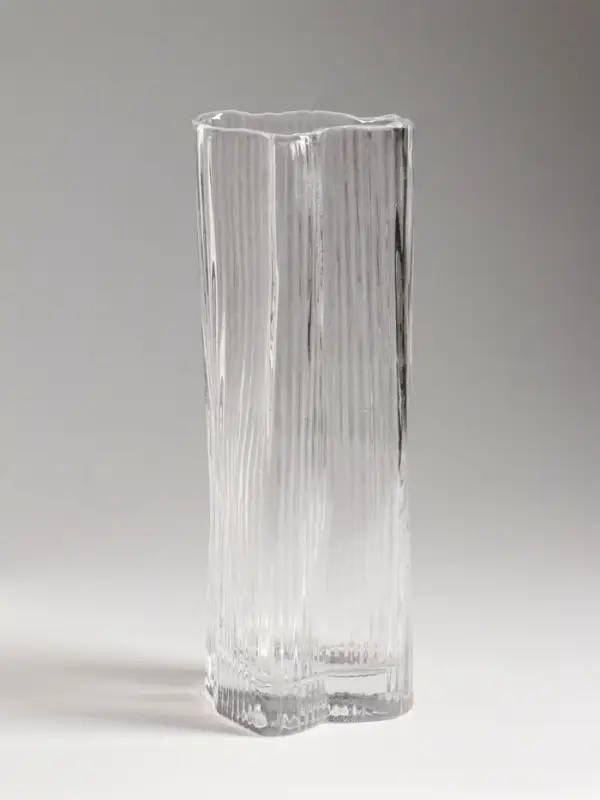 Ваза стекло настольная "Энико" 25х9 см, прозрачный
