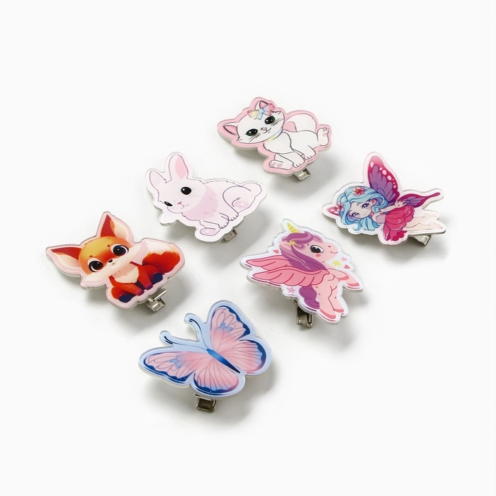 Заколка для волос «Для девочки» детская, микс Заколка для волос «Для девочки» детская, микс