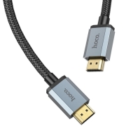 Кабель видео Hoco US03, HDMI 2.0, HDMI(m)-HDMI(m), 3 м, чёрный