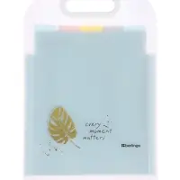 Папка А4 Eco, 6 отделений, 650 мкм, вертикальная, с ручкой, прозрачная, с рисунком