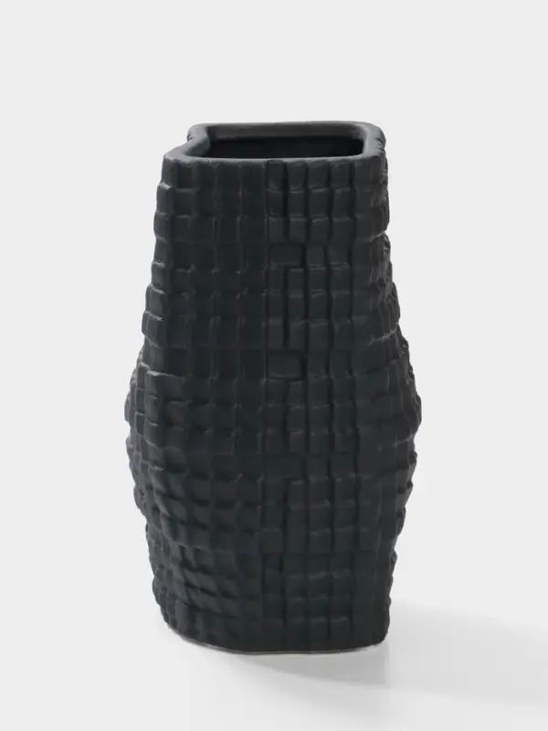 Ваза для цветов &laquo;Джорадо&raquo;, 20&times;11 см, керамика, чёрная
